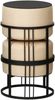 Multifunktionaler stapelbarer Sitzhocker Tas 2er Set rund Beige [en. casa] Bild 4