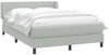 vidaXL Boxspringbett mit Matratze Hellgrau 160x210 cm Samt 3317613 Bild 3