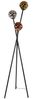 KAWOLA Stehleuchte TIVOLI Stehlampe Glas/Metall schwarz 169 x 45 x 45 cm Bild 3