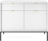 AX LIVING Modern Kommode mit Schublade Eternas KSZ104 104 cm Weiß Bild 4