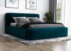 Polsterbett LUMO 120x200 mit Matratze, Bettkasten und Lattenrost. Farbe: Pfau 36 Bild 2