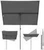 Sekey Sonnenschirm 180x130 cm Rechteckiger Sonnenschirm Balkon, Individuell Verstellbar, LxB: 180,00x130,00 cm, Drehbare Balkonblende, Sonnenschutz für Balkon und Terrasse, UV50+ Bild 5