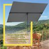 Sekey Sonnenschirm 180x130 cm Rechteckiger Sonnenschirm Balkon, Individuell Verstellbar, LxB: 180,00x130,00 cm, Drehbare Balkonblende, Sonnenschutz für Balkon und Terrasse, UV50+ Bild 3