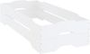 Bettgestell >Doppel< in Weiß aus Massivholz - 96x46,5x205cm (BxHxT) Bild 5