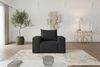 Sessel Designersessel ESTELLE in Stoff Opera Velvet Schwarz Bild 2
