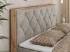 Boxspringbett, Schlafzimmerbett, Bettkasten - VENETO - 140 x 200 cm - Beige Stoff - H3 Bild 3