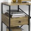 SoBuy FWT61-N Schreibtisch, MDF, PVC-Furnier, Holzfarben, 118 x 75 x 48 cm Bild 5