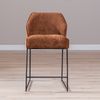 Bronx71 Barhocker Momo Chenille Kupfer 73 cm Bild 5