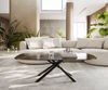 Couchtisch Edge Boot 140x80 cm Keramik Emperador Extra Lucidato Dunkelbraun Sarity Metall Schwarz Bild 2