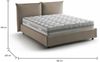 Dmora Arcole Doppelbett, Bettkasten mit Stoffbezug, 100 % Made in Italy, Öffnung vorne, inklusive Matratze 160 x 200 cm, Taupe Bild 3