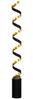 Ausgefallene LED Stehlampe HELIX Schwarz / Gold, Höhe 152cm Bild 2