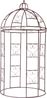 Deko-Pavillon EMMA - Stahl Rostfarben 300x150x150cm | Gartendeko Terrasse Outdoor Indoor Bild 5