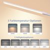 ZMH LED Tischleuchte LED Klemmbar - Schwarz/Weiß Tageslichtlampe USB 5W Büro Schreibtisch, Augenschutz, Einfache Installtion, LED fest integriert, 3000/4000/6500K, Arbeitsplatzleuchte mit 3 Farbtemperatur und 5 Helligkeitsstufen Bild 3
