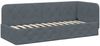 vidaXL Eckbettgestell Dunkelgrau 80 x 200 cm Samt 42016514 Bild 2