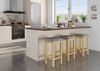Barhocker Holzhocker 60 cm verschiedene Polsterfarben Kiefer V-90.71-44P Bild 2