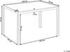Esstisch MANN Braun Weiß 120 cm 80 cm Bild 2