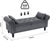 TLGREEN Bettbank Doppelter Hocker mit Stauraum, (Samt,Eleganz und Komfort mit Stauraum), Multifunktionsbank für Wohnzimmer,Schlafzimmer Bild 2