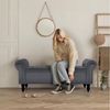 TLGREEN Bettbank Doppelter Hocker mit Stauraum, (Samt,Eleganz und Komfort mit Stauraum), Multifunktionsbank für Wohnzimmer,Schlafzimmer Bild 4