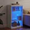 vidaXL Sideboard mit LED-Leuchten Weiß 60,5x37x100 cm 836707 Bild 4