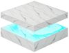 radelldar Couchtisch Wohnzimmertisch Hochglanz mit Beleuchtung&Fernsteuerung modern, USB Bild 4
