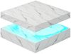 radelldar Couchtisch Wohnzimmertisch Hochglanz mit Beleuchtung&Fernsteuerung modern, USB Bild 5