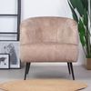 Bronx71 Samt Sessel Billy modern taupe Bild 3