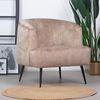 Bronx71 Samt Sessel Billy modern taupe Bild 2
