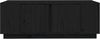 vidaXL Couchtisch Schwarz 110 x 50 x 40 cm Massivholz Kiefer [814433] Bild 5
