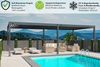 Weide Deluxe Plus | Pergola Voll Aluminium freistehend | 4 x 8 M | Lamellendach anthrazit Bild 3