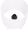 Aigostar Schreibtischlampe Tischlampe mit Weißem Stoff-Schirm und Metallfuß,Sockel E14 Bild 2