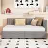 Schlafsofa 205×97 cm aus Samtstoff mit Schubladen, Tagesbett, gepolstertes Sofa für Schlafzimmer,Grau Bild 2