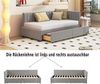 Schlafsofa 205×97 cm aus Samtstoff mit Schubladen, Tagesbett, gepolstertes Sofa für Schlafzimmer,Grau Bild 3