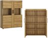 Wohnmöbel Set Highboard & Sideboard mit Beleuchtung in Grandson Eiche Nb. CARIATI-129, B/H/T ca. 273/133/41 cm Bild 4