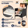 CASARIA® Polyrattan Gartenstühle 4er Set Schwarz Bild 5