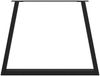 vidaXL Esstisch Beine V-Form 2 Stück Schwarz 100x(72-73,3) cm Stahl 4012580 Bild 5