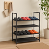 Schuhregal mit 4 Ablagen Schuhablage Schuhständer Schuhständer Stecksystem platzsparend Schuhschrank Camping Bild 4