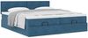 vidaXL Ottoman-Bett mit Matratzen Dunkelblau 180x200 cm Samt 3312060 Bild 5
