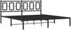 vidaXL Bettgestell mit Kopfteil Metall Schwarz 183x213 cm 374246 Bild 3