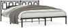 vidaXL Bettgestell mit Kopfteil Metall Schwarz 183x213 cm 374246 Bild 2