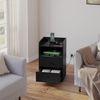 Woltu Nachttisch (2-St), Nachtschrank mit LED-Licht und Ladefunktion Bild 3