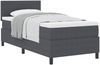 vidaXL Boxspringbett Dunkelgrau und Weiß 80 x 200 cm Cordstoff 3337488 Bild 3