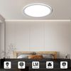 LQWELL® Deckenleuchte LED Deckenlampe, IP44 Wasserfest Badlampe Rund Flach 18W 4000K 1980LM Modern Schlicht Lampe Dünn für Wohnzimmer Badezimmer Schlafzimmer Küche Balkon Keller Büro, 220 * 24mm Bild 3