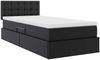 vidaXL Aufbewahrungsbett mit Matratze Schwarz 90 x 190 cm Kunstleder 3370373 Bild 5