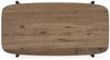Moderner Beistelltisch PINA 60cm taupe Ablage Pinien-Optik Metallgestell Konsole Bild 5