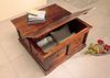 Truhe Akazie 90x90x45 nougat lackiert OXFORD #415 Bild 2