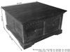 Truhe Akazie 90x90x45 nougat lackiert OXFORD #415 Bild 5