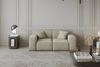 Sofaset Designersofa CELES 3-2-1 in Stoff Opera Velvet Creme Bild 3