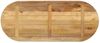 vidaXL Tischplatte 120x50x3,8 cm Oval Raues Massives Mangoholz 370118 Bild 5