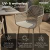 STEELSØN 'Quasira' Gartenstuhl, taupe, Kunststoff, wetterfest und UV-beständig, Balkonstuhl bis 120 kg belastbar, 4er Set Bild 2