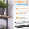 BOOMET Wandregalhalter Wandschienen für Regalsystem 1-reihig, 4-tlg, Weiß 50cm Regalschienen Wandregal Schiene Bild 3